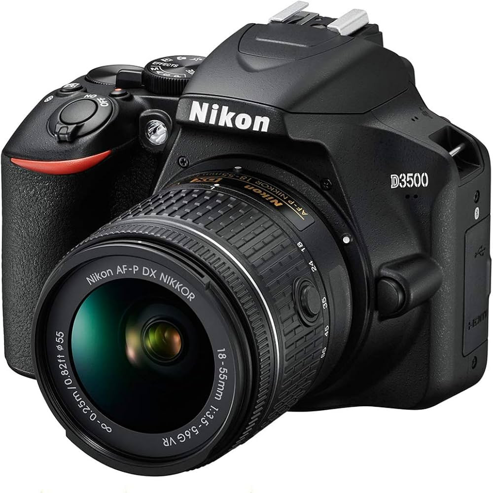 Nikon D3500 24.2MP DSLR Camera with AF-P DX NIKKOR 18-55mm f/3.5-5.6G VR Lens (1590B) – (Renewed) | Amazon (US)