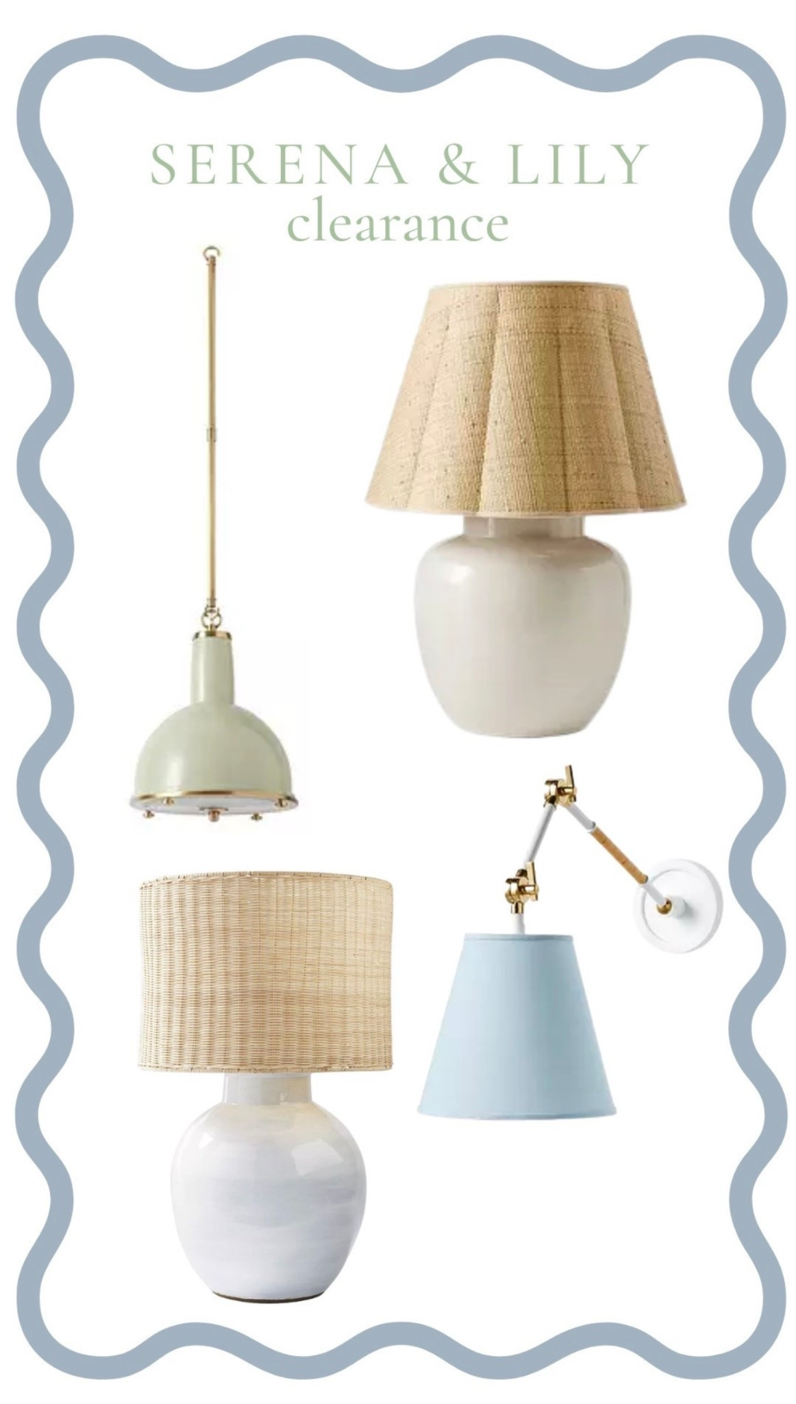 Serena & Lily lighting on clearance? Yes, please! These timeless pieces add just the right touch of coastal elegance to any space—think soft textures, warm glows, and effortless charm. Scoop them up before they’re gone… this is the kind of sale that doesn’t last long!

#LTKStyleTip #LTKHome #LTKSaleAlert