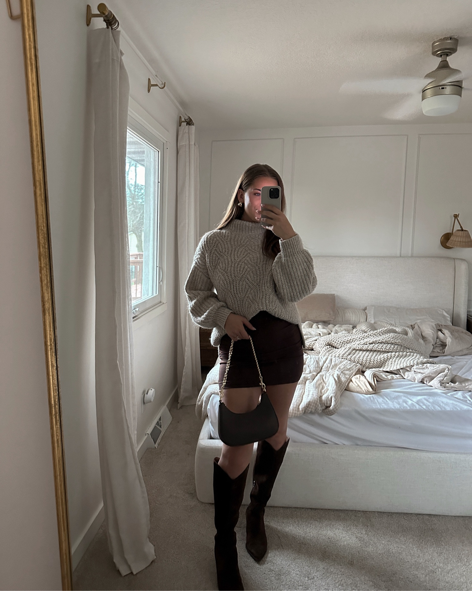 Sweater going out outfit with brown boots 

#LTKSeasonal #LTKHoliday #LTKHalloween