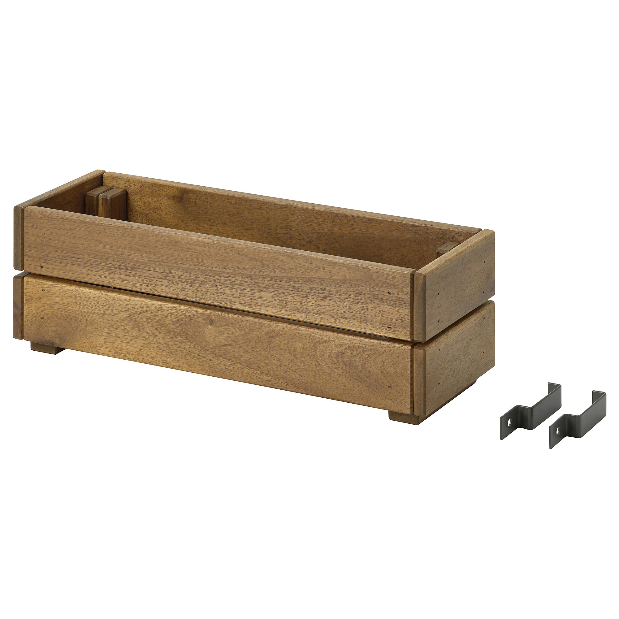 STJÄRNANIS Flower box, outdoor acacia, 17x6 " | IKEA US