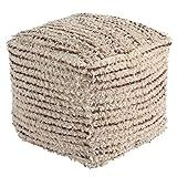 Signature Design by Ashley - Jorge Casual Pouf, Brown/Cream | Amazon (US)