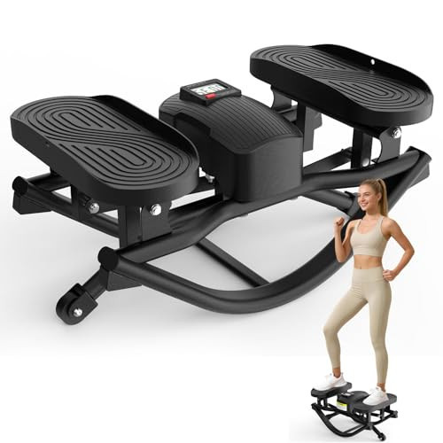 HOTWAVE Rock Stepper, The Rock Stepper Side to Side Exercise Machine with Oversized Pedals – 350lbs Capacity Low Impact 3D Motion Stair Stepper for Cardio Exercise at Home | Amazon (US)