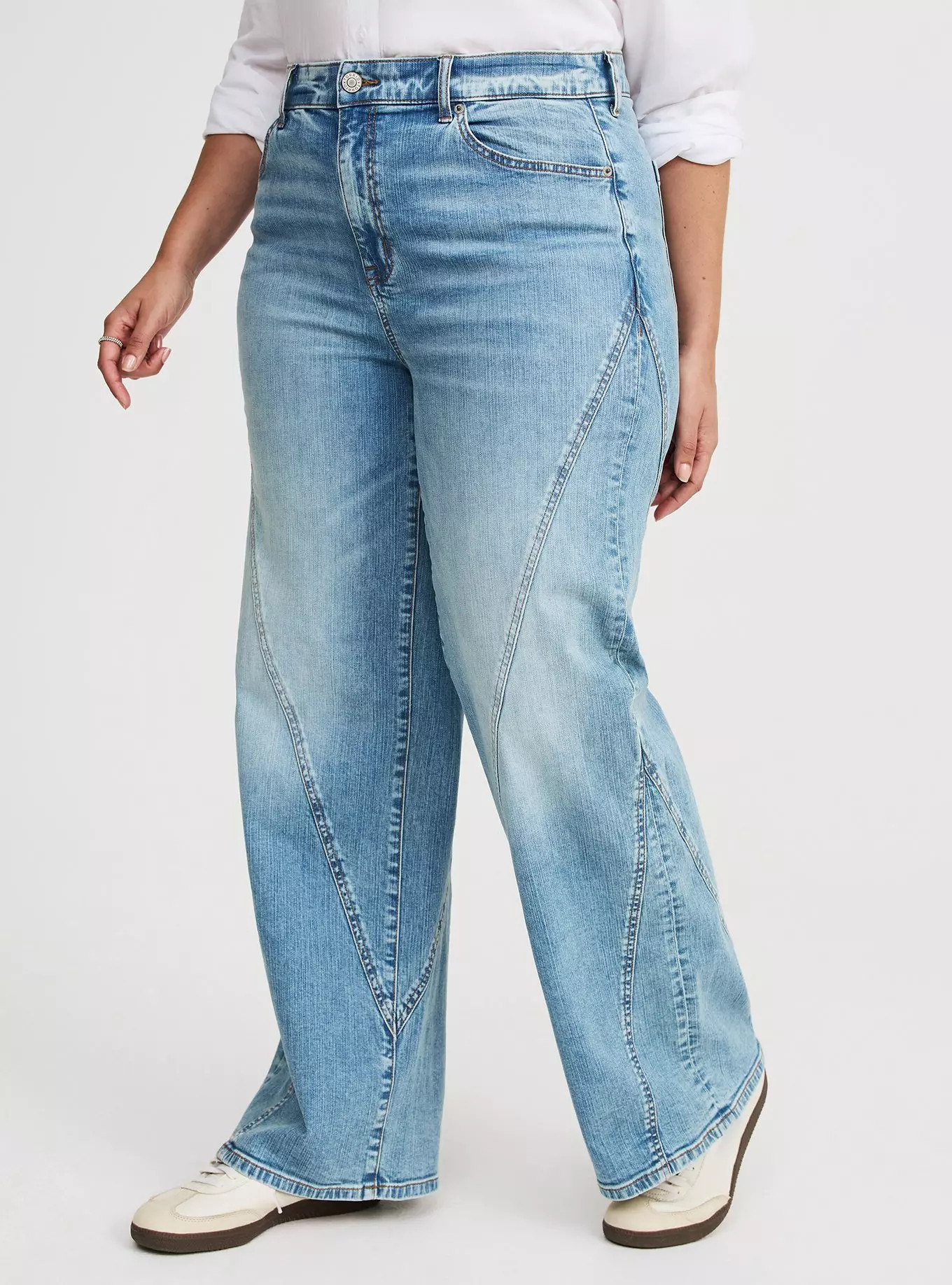 High-Rise Wide-Leg Jean With Twisted Seams | Torrid (US & Canada)