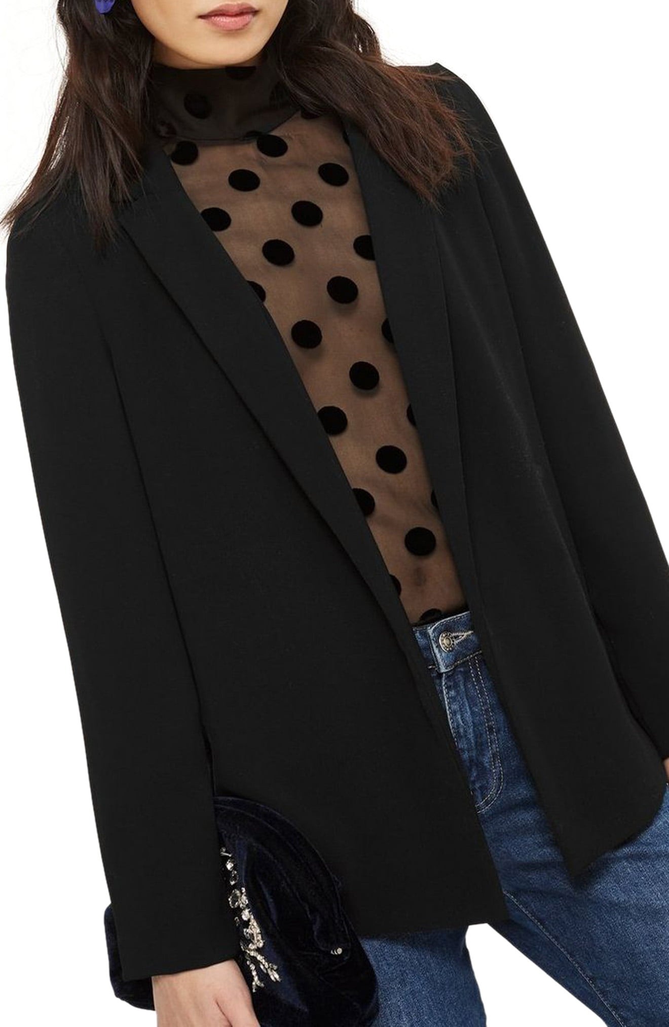 Topshop Chuck On Blazer | Nordstrom