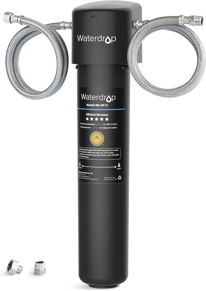 Waterdrop 15UA Under Sink Water Filter System, Reduces Lead, Chlorine, Bad Taste & Odor, Under Co... | Amazon (US)