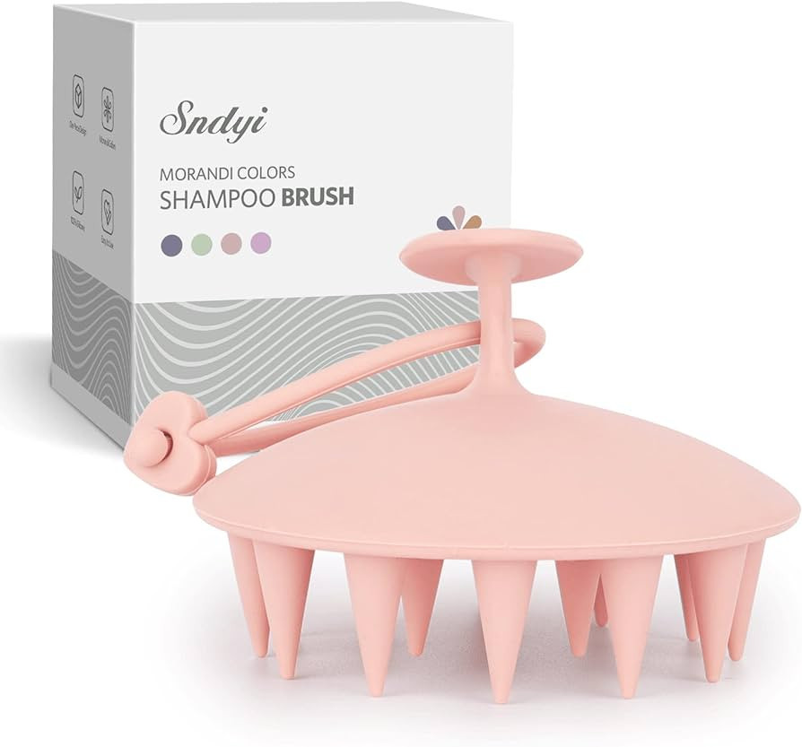 Amazon.com : Sndyi Scalp Massager Shampoo Brush, 100% Silicone Hair Scrubber for Washing Hair, Up... | Amazon (US)