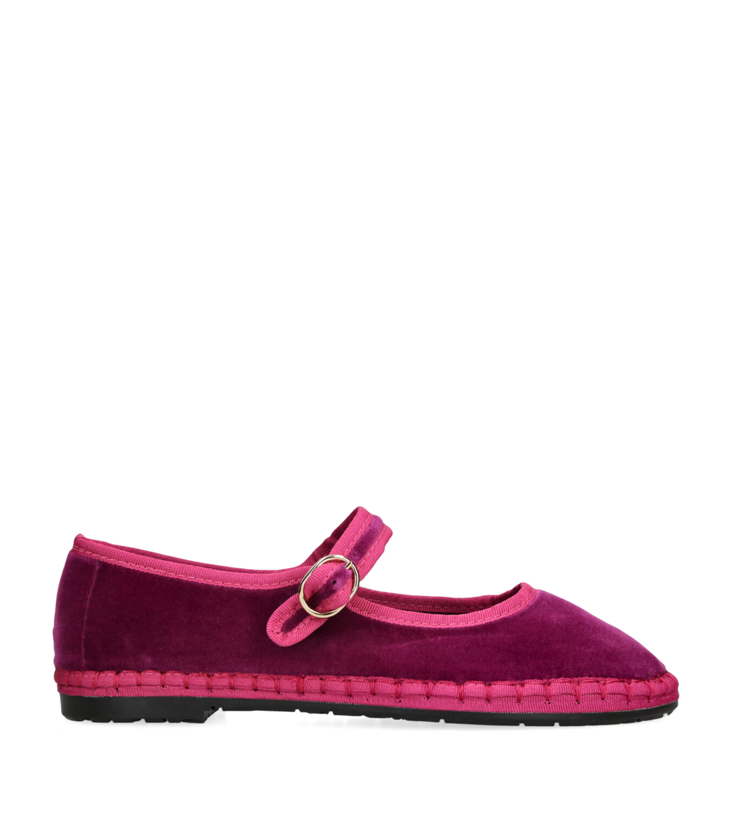 Flabelus Velvet Nomi Mary Jane Flats | Harrods