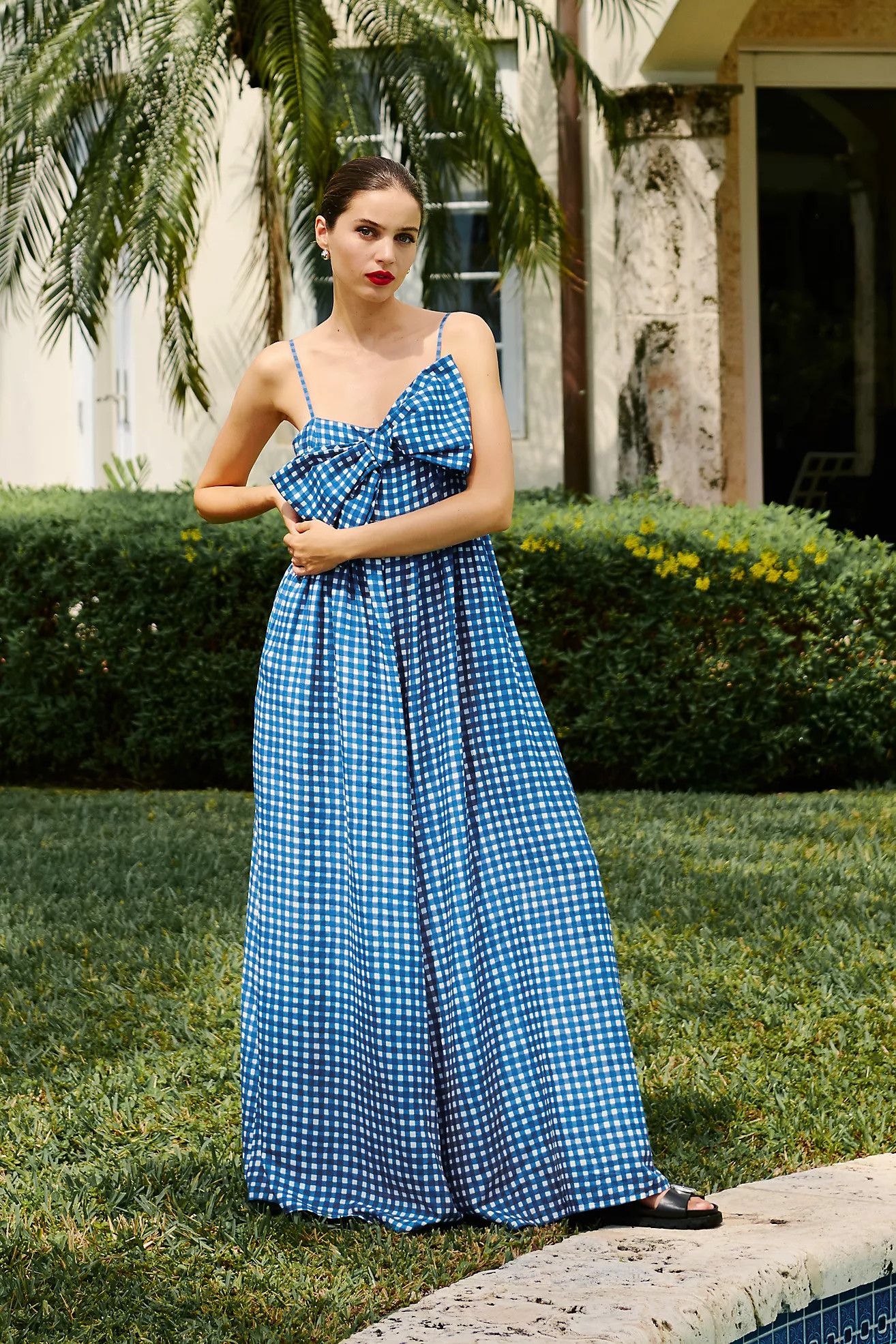 Hutch Linen Bow Jumpsuit | Anthropologie (US)