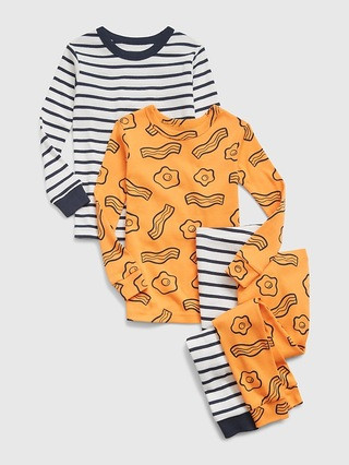 babyGap 100% Organic Cotton Breakfast PJ Set (2-Pack) | Gap (US)