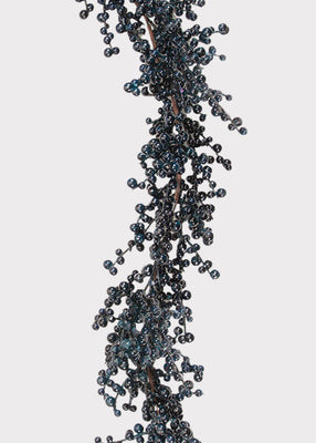 Burst of Blue Holiday Berry Garland - 72" | Afloral