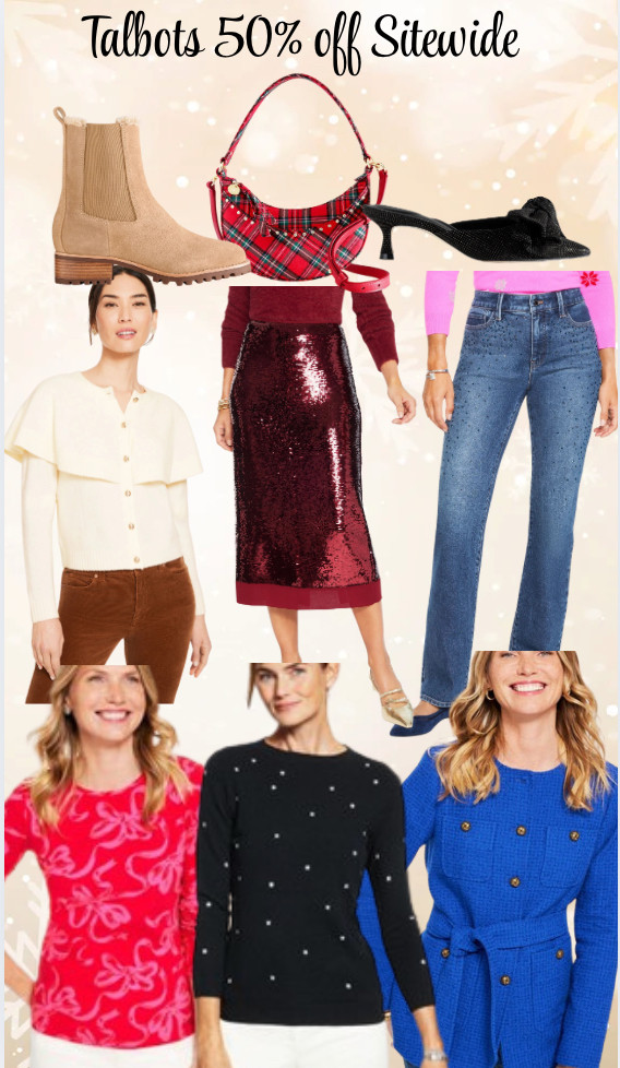 Talbots is offering 50% off sitewide today only, plus just $5 shipping — the perfect time to grab timeless pieces or update your wardrobe for less. 
#Talbots #SaleAlert #FashionDeals #HolidayShopping #StyleSteals 

 #LTKGiftGuide #LTKHoliday #LTKSaleAlert