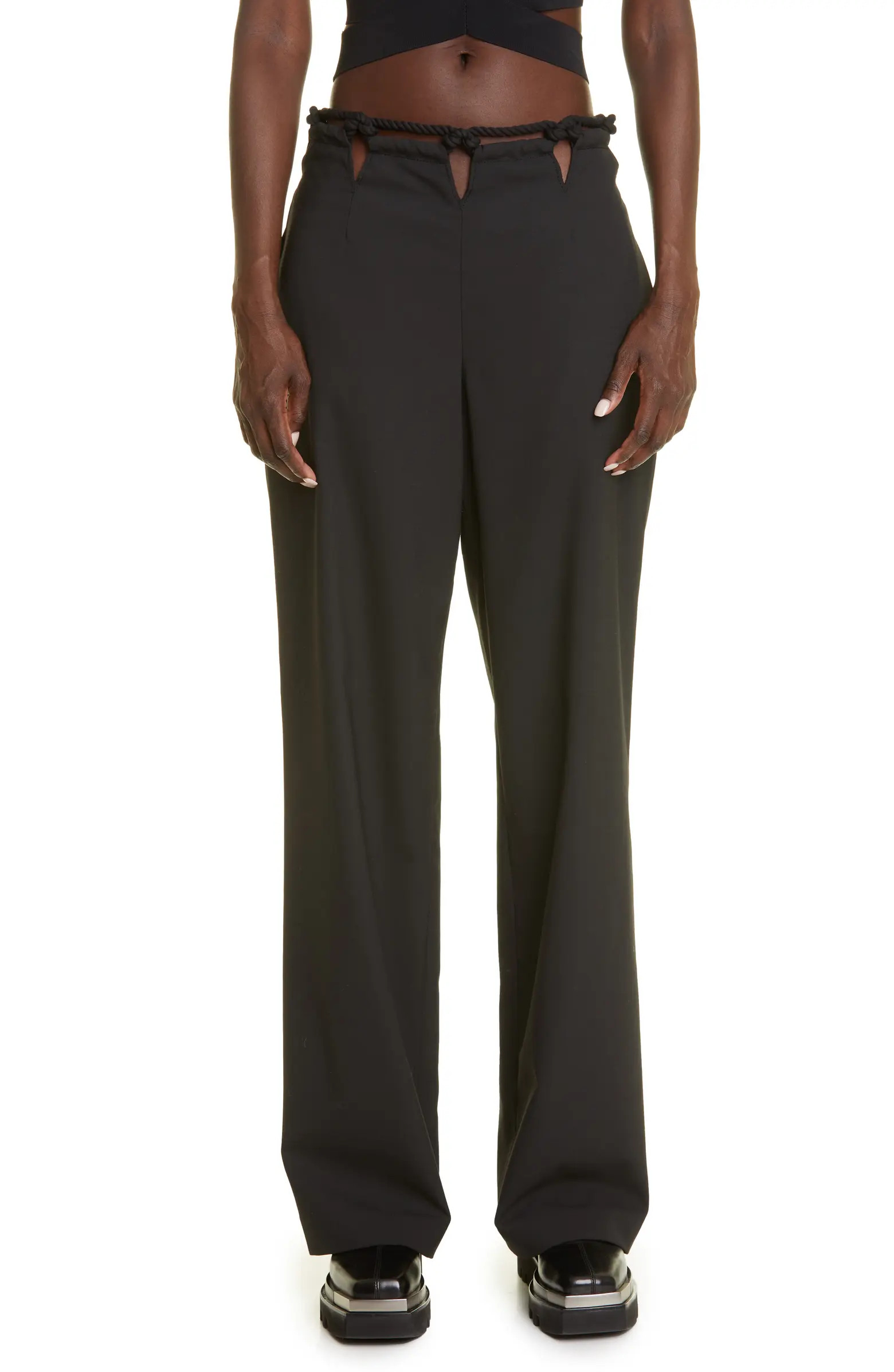 Dion Lee Macramé Inset Pants | Nordstrom | Nordstrom