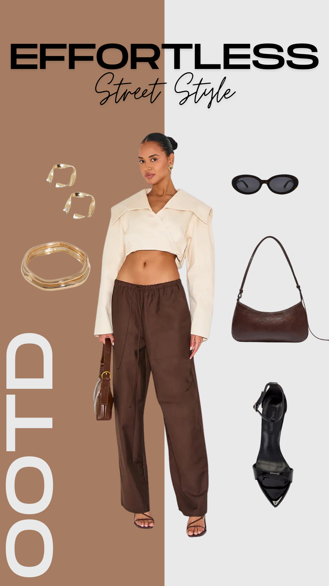 Lately I’ve been loving outfits that feel relaxed but still look really put together.

A good pair of trousers, soft neutrals, and simple accessories will always give that effortless expensive look without trying too hard.

This is one of those outfits you can wear for dinner, errands, or honestly just whenever you want to feel good and still be comfortable.

Clean, minimal, and easy every single time ✨ 

 #LTKootd #LTKTall