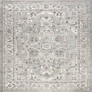 Essa Vintage 9 ft. x 12 ft. Light Gray Living Room/Bedroom/Dining Room Area Rug | The Home Depot