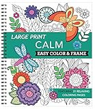 Large Print Easy Color & Frame - Calm (Stress Free Coloring Book) | Amazon (US)