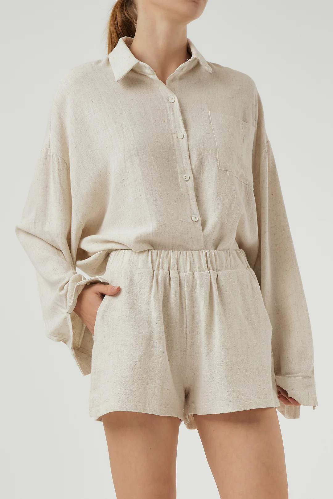 Izzy Linen Shirt & Shorts Set | Storets (Global)