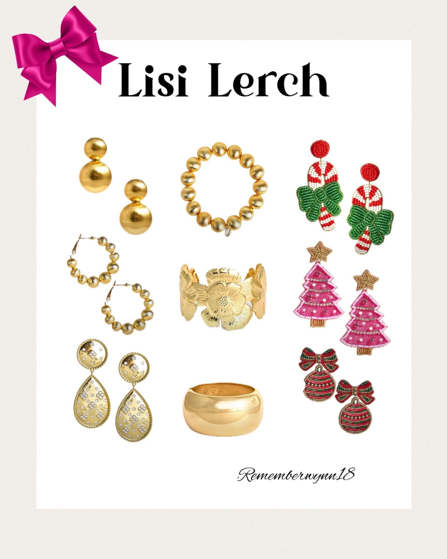Black Friday gift ideas from Lisi Lerch. 30% off 

Gifts for her
Christmas earrings
Christmas tree earrings 
Festive jewelry
Hostess gifts
Beaded bracelets
Gold cuff bracelets 
Stocking stuffers 
Rememberwynn18

#stockingstuffers 
#christmasearrings
#lisilerch



#LTKHoliday #LTKCyberWeek #LTKGiftGuide