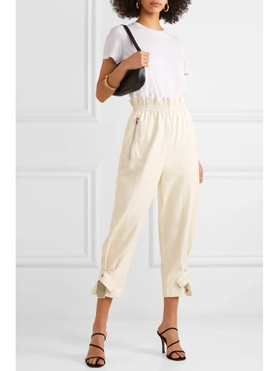 Xenia faux-leather tapered pants | NET-A-PORTER (UK & EU)