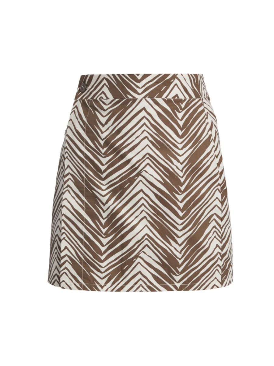 Maeve Printed Wrap Miniskirt | Saks Fifth Avenue