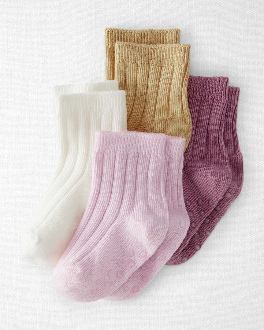 Baby 4-Pack No-Slip Socks Made with Organic Cotton - Little Planet | Carter's | Carter's Inc