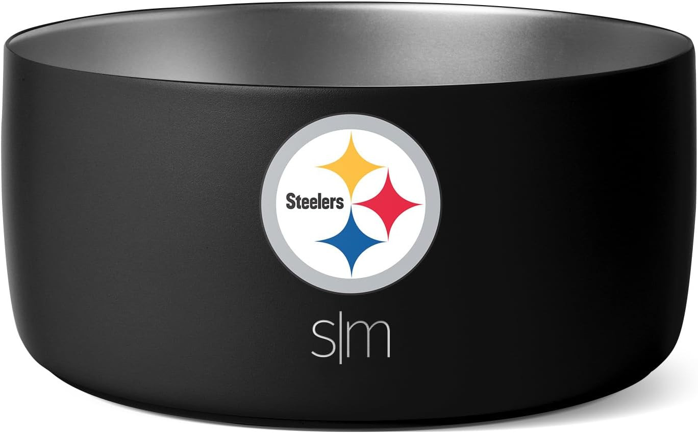 Simple Modern Pittsburgh Steelers Dog Bowls & Cat Bowls | NFL | Amazon (US)