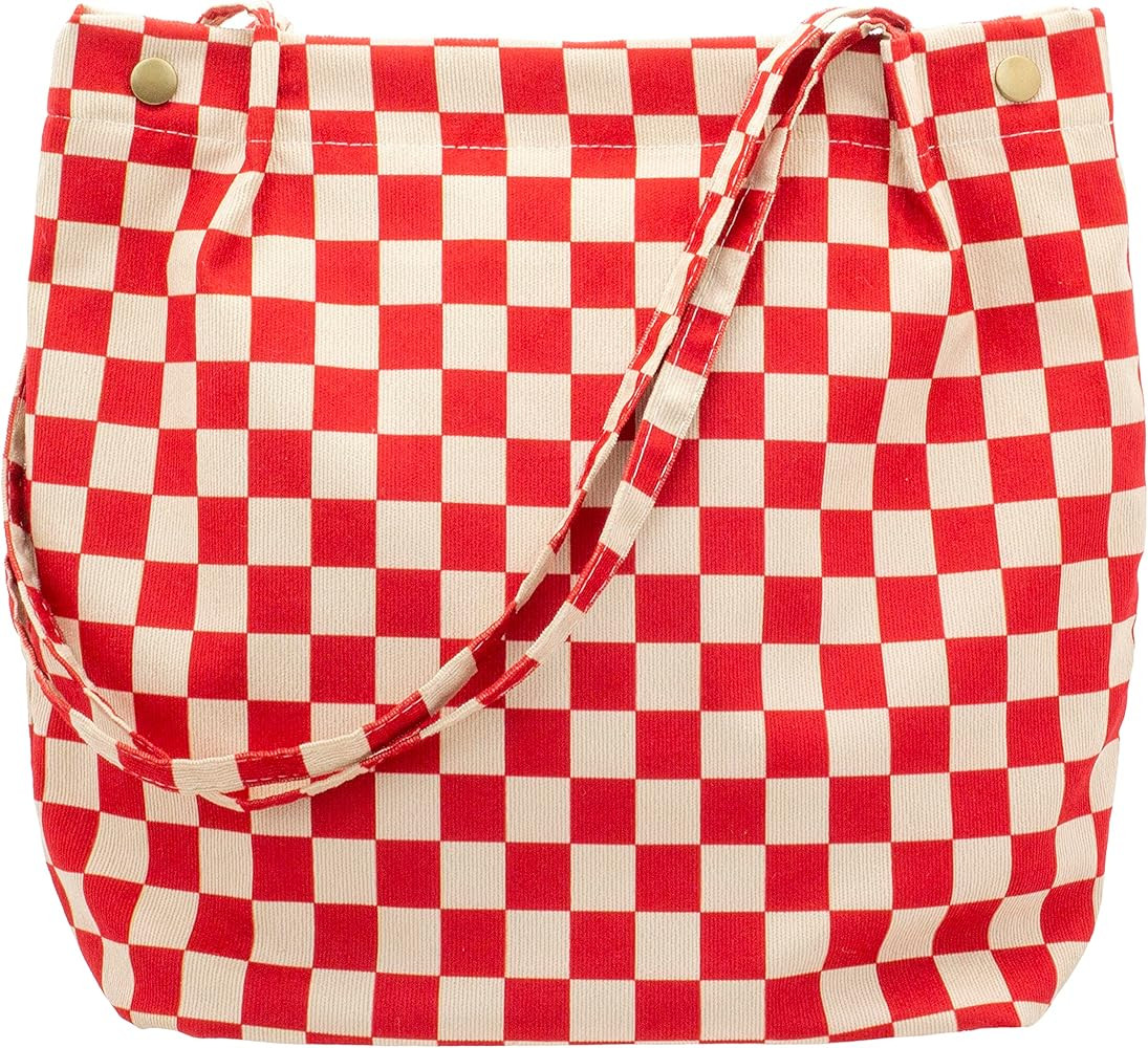 PAZIMIIK Corduroy Tote Bags for Women Travel Reusable Grocery Shopping Shoulder Go-to Everyday Ba... | Amazon (US)