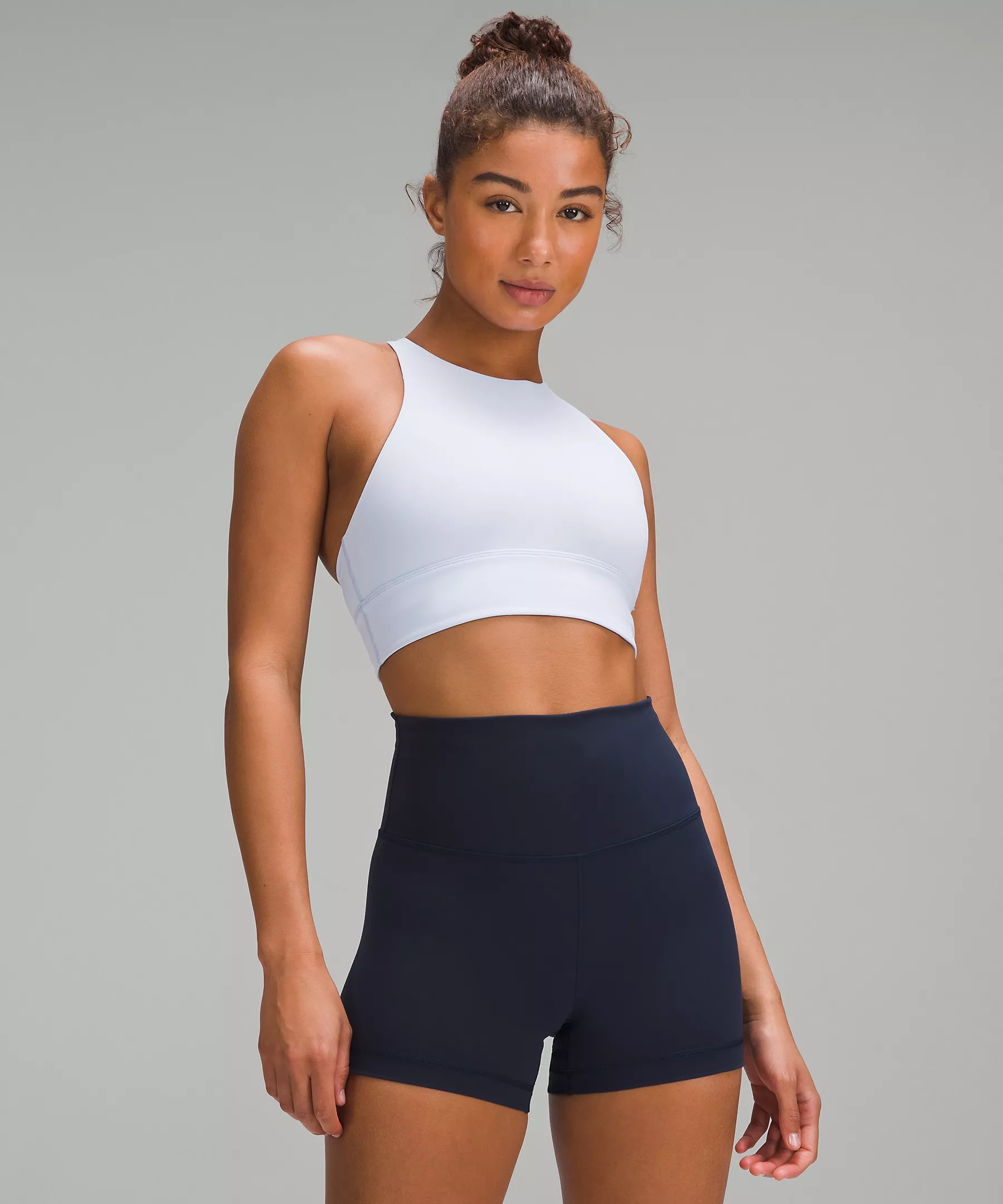 lululemon Energy High-Neck Longline Bra Medium Support, B-D Cups | Lululemon (US)