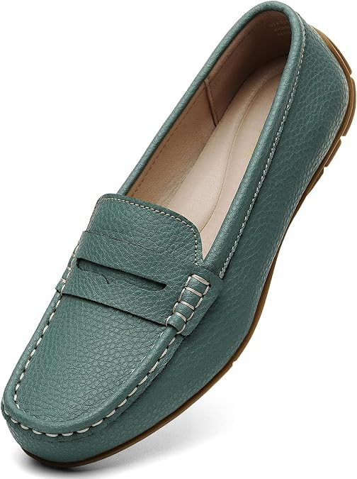 KORDAL Women's Comfortable & Lightweight Leather Penny Loafers Slip-Ons Cute Business Casual Dres... | Amazon (US)