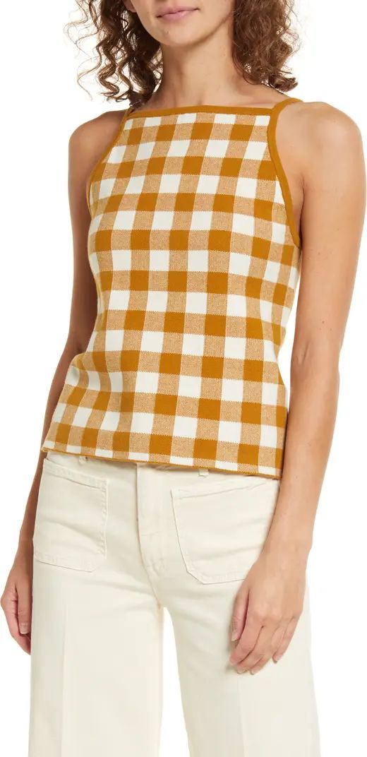 Madewell Gingham Apron Sweater Tank | Nordstrom | Nordstrom