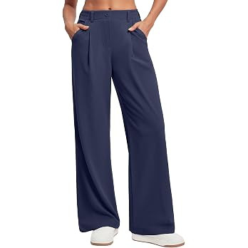 Ewedoos Wide Leg Pants Woman Stretchy Work Dress Pants Women Trendy 2026 Business Casual Outfits ... | Amazon (US)