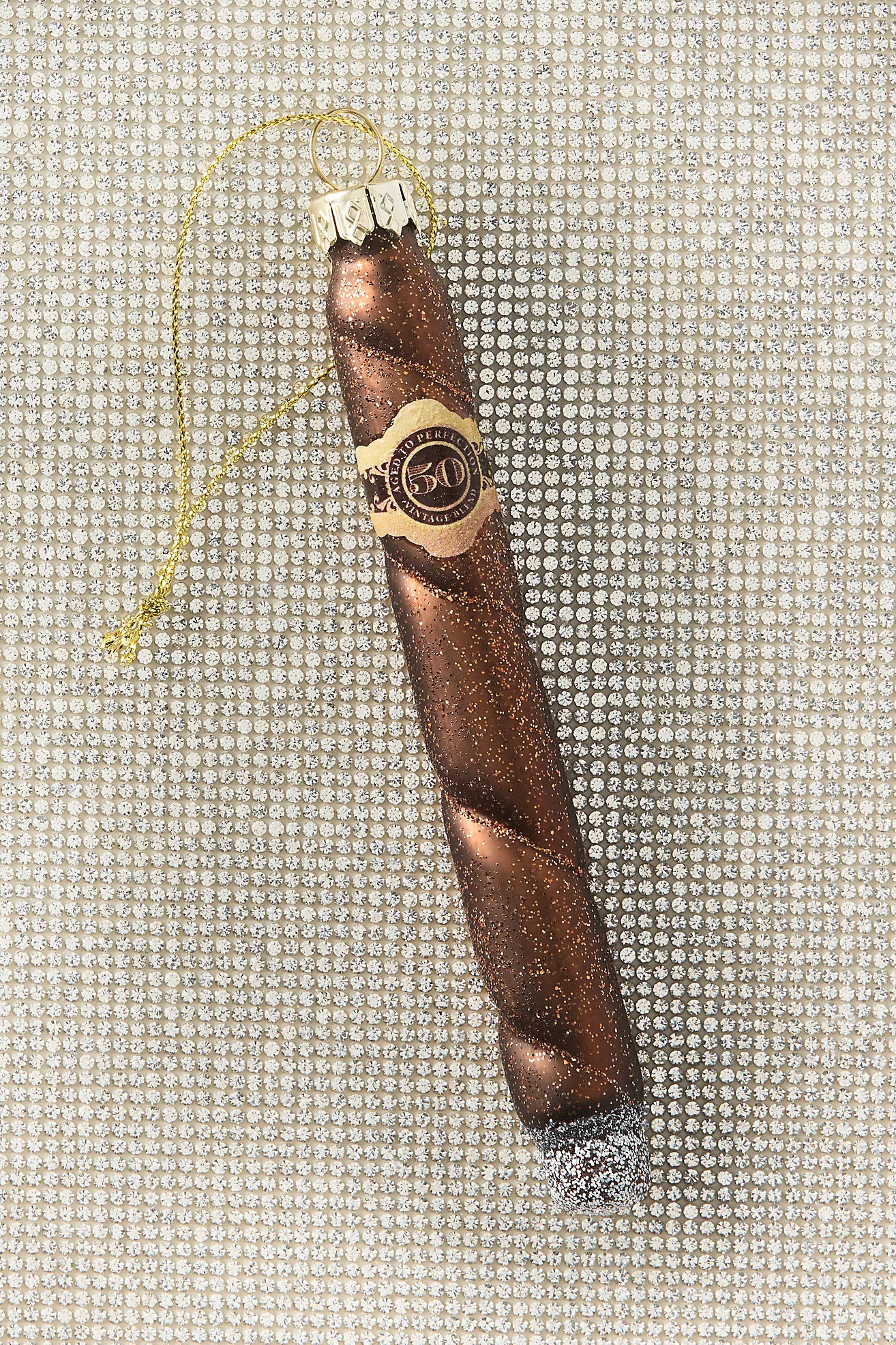 Glass Cigar Ornament | Anthropologie (US)