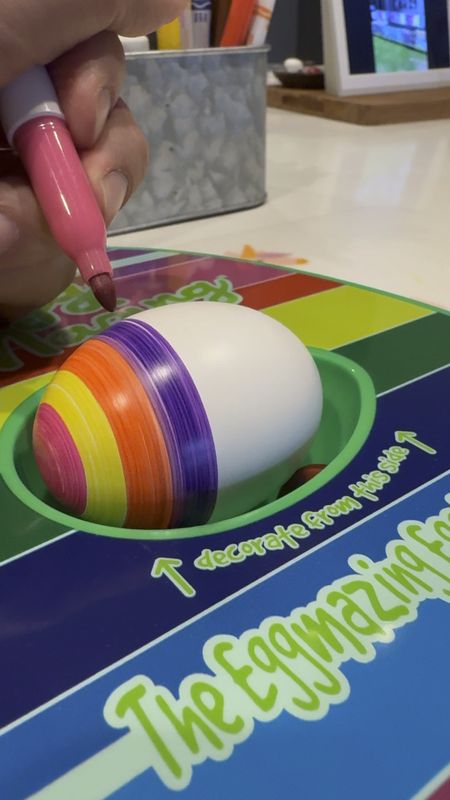 Easter Egg Decorating 🐣 

This little contraption packed more fun than I was expecting! And my four year old LOVES it! I also found the perfect wooden eggs for it.

Easter eggs decorating | Easter craft | Easter basket | Easter decor

#LTKVideo #LTKfamily #LTKkids