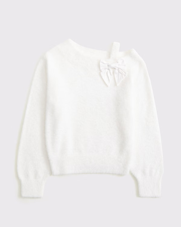 asymmetrical bow sweater | Abercrombie & Fitch (US)