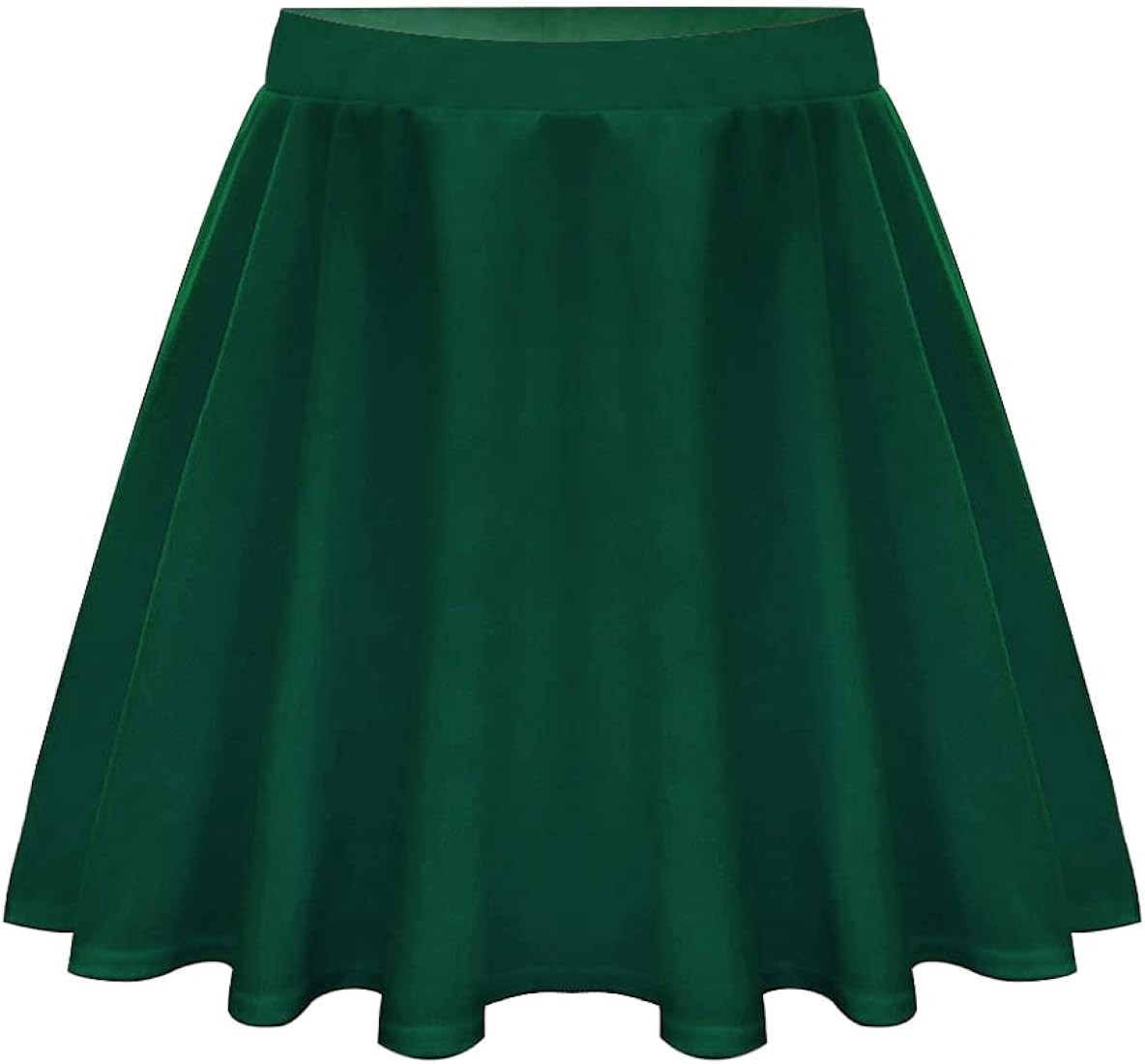 RITERA Plus Size Basic Versatile Stretchy Elastic Waist Flared Casual Mini Skater Skirt/Pleated P... | Amazon (US)