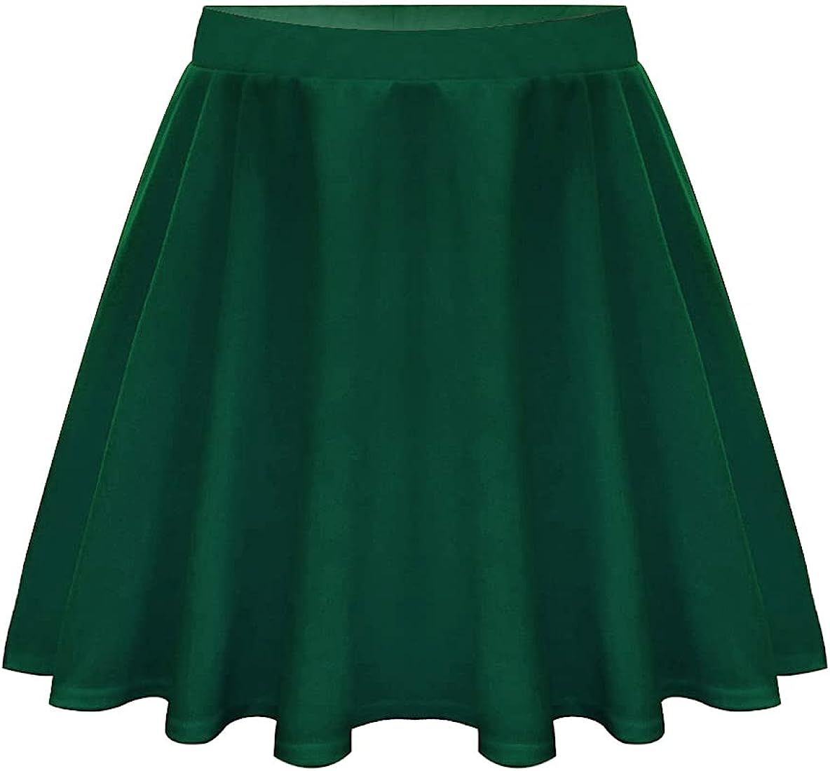 RITERA Plus Size Basic Versatile Stretchy Elastic Waist Flared Casual Mini Skater Skirt/Pleated P... | Amazon (US)