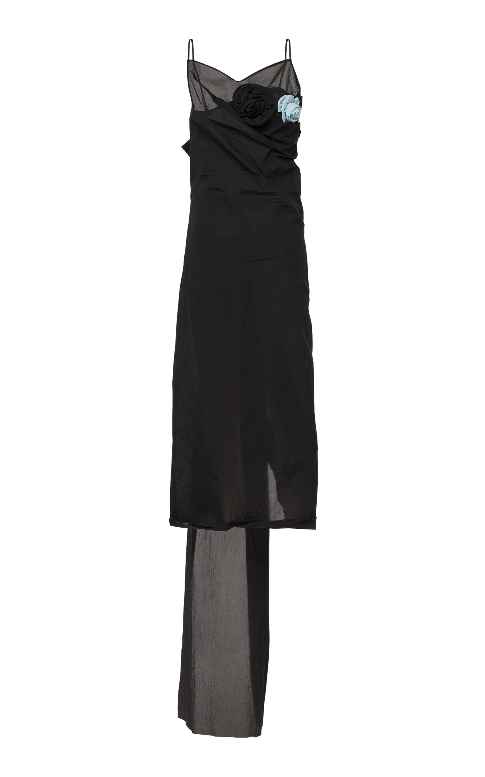 Prada Nylon Crepe Midi Dress - Moda Operandi | Moda Operandi (Global)
