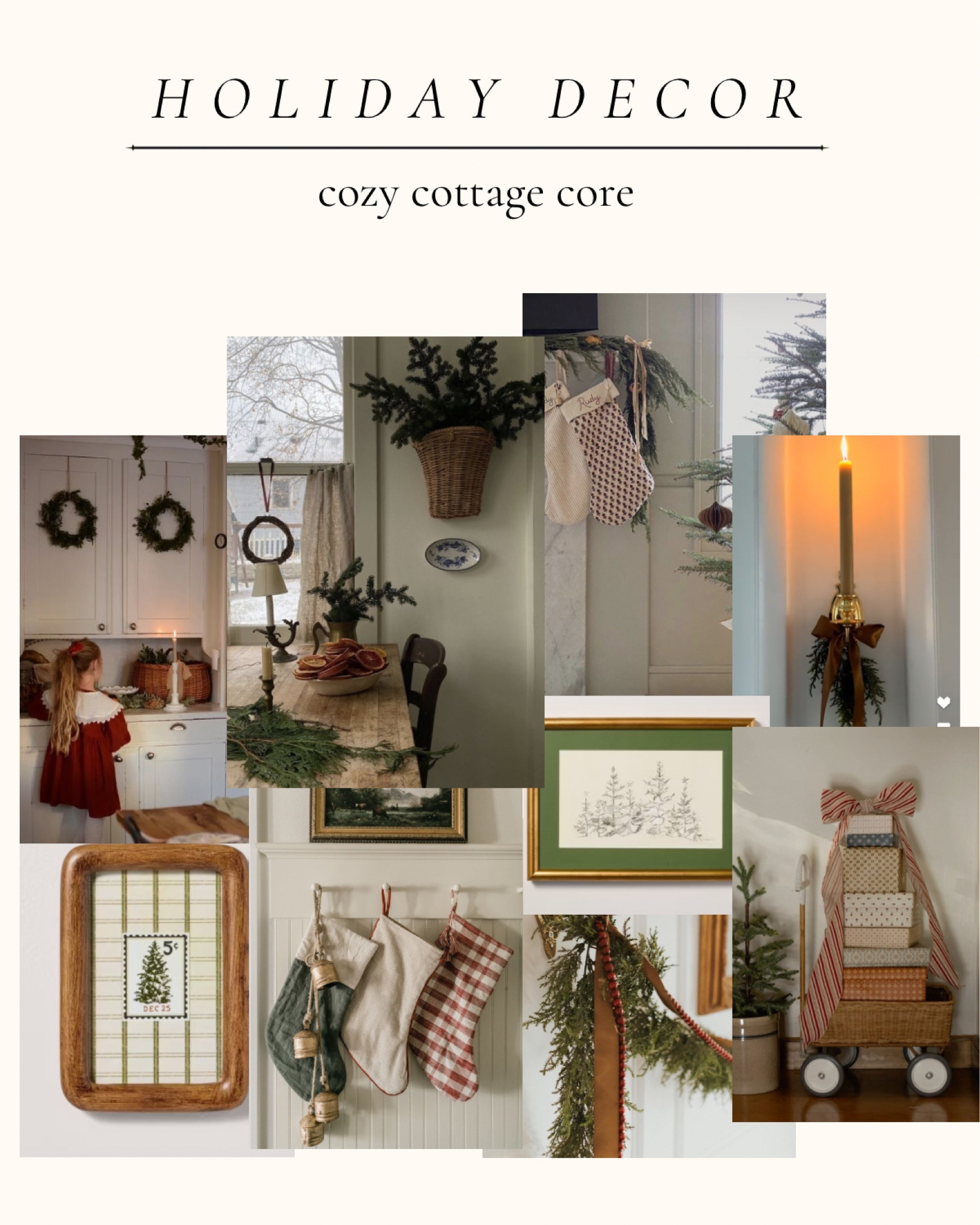 cozy cottage core christmas inspo 🌲✨🧺

#LTKSeasonal #LTKHoliday #LTKHome