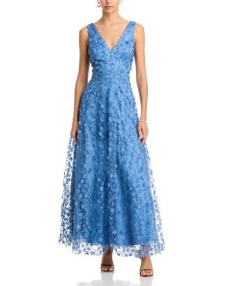 3D Flower V Neck Gown | Bloomingdale's (US)