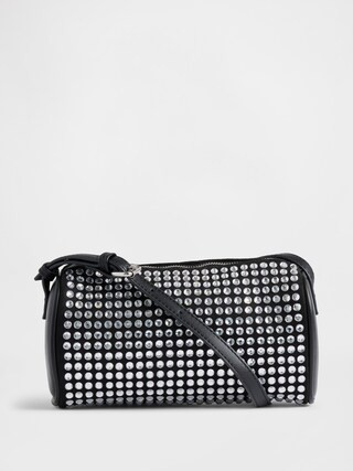 Vegan Leather Rhinestone Barrel Bag | Gap (CA)