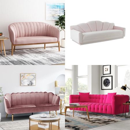 Ready for Barbie World? These chic and stylish curved sofas that will give you space an instant refresh with happy vibes. #barbiecore #prettyinpink 

#LTKsalealert #LTKFind #LTKhome