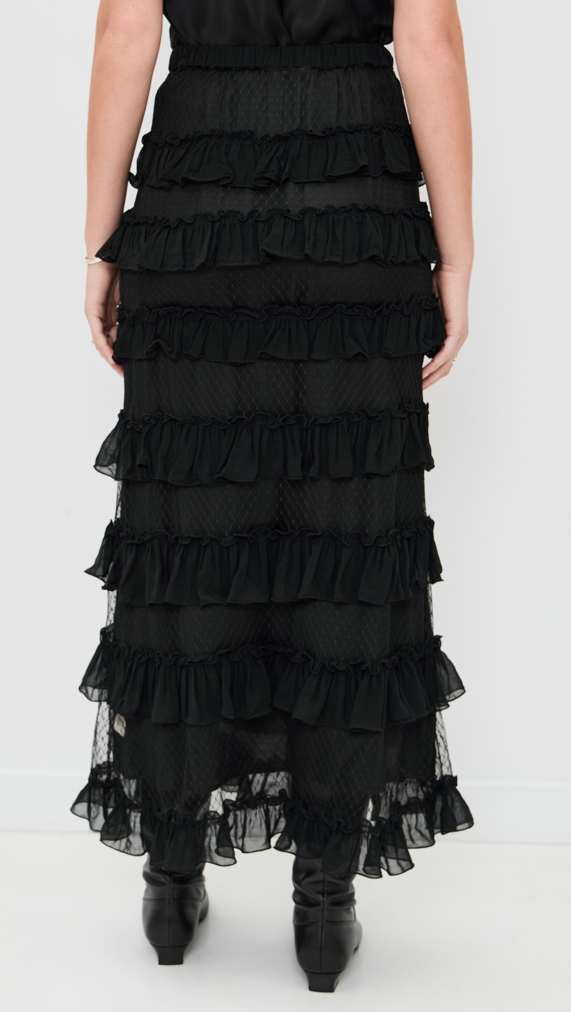 The Winter Mesh Flounce Skirt | Shopbop