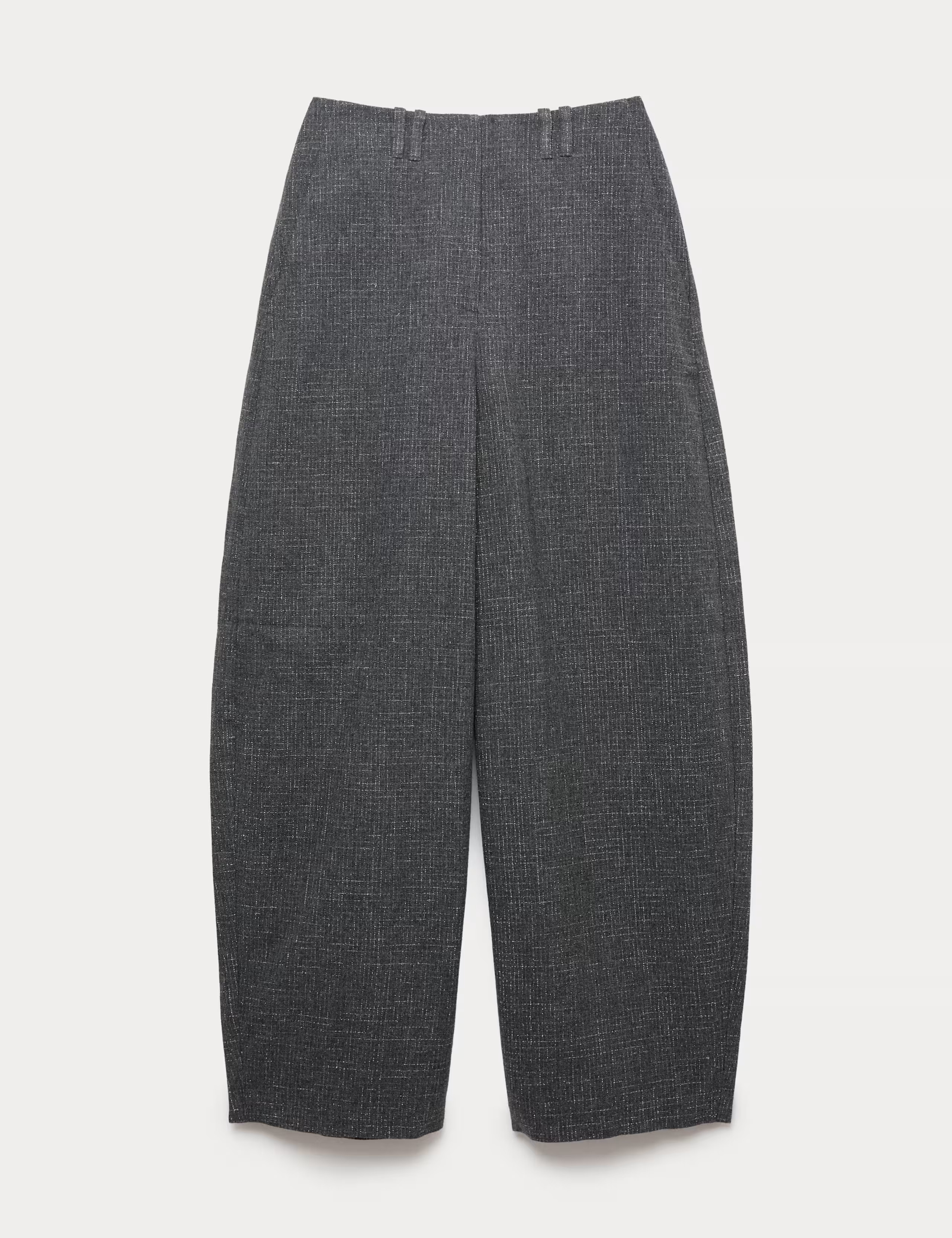 Metallic Barrel Leg Trousers | M&S | M&S | Marks & Spencer (UK)