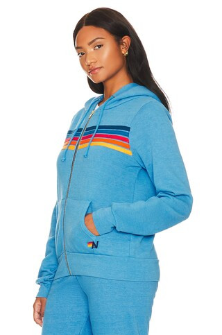 Aviator Nation 5 Stripe Hoodie in Ocean from Revolve.com | Revolve Clothing (Global)
