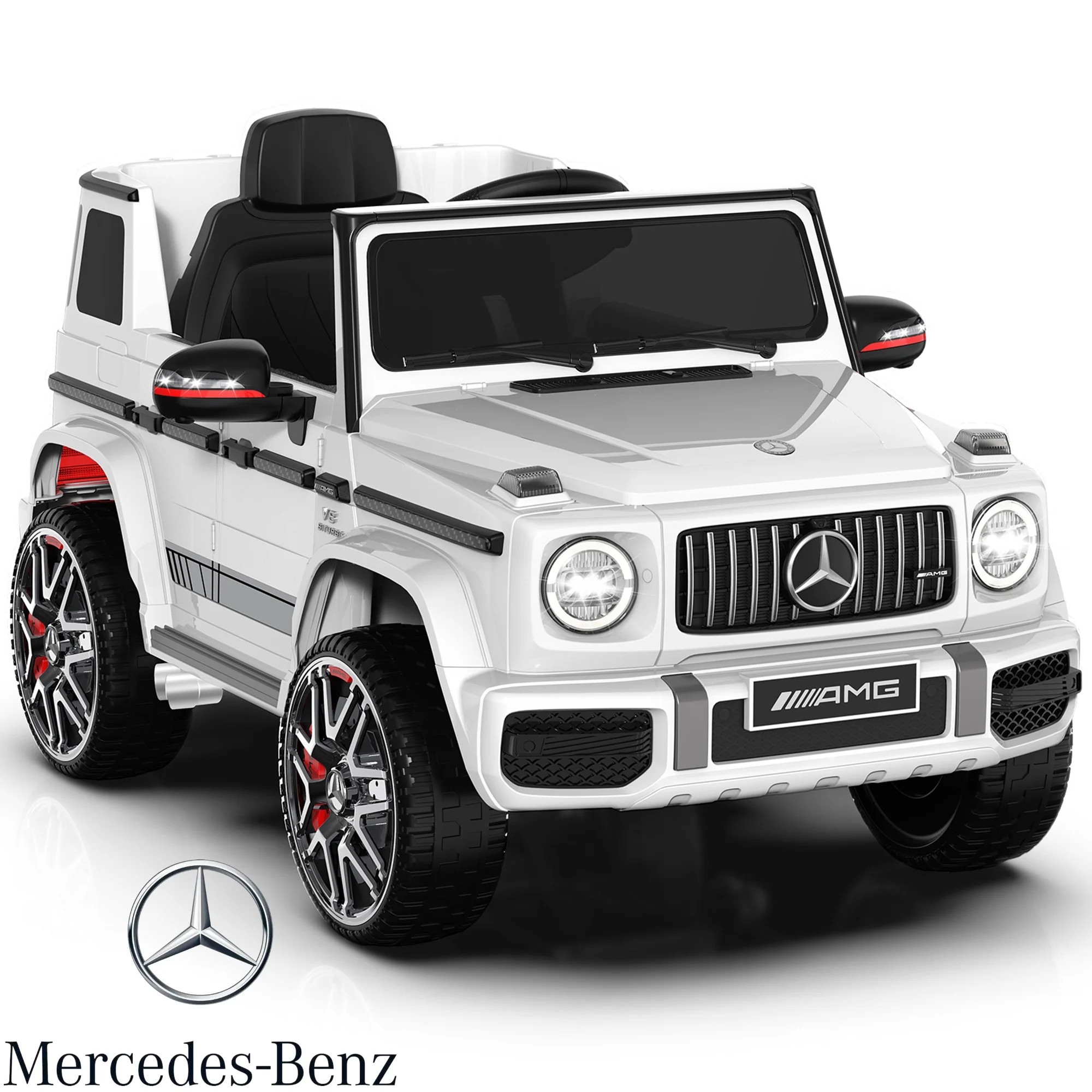 TOKTOO 24V 4WD Licensed Mercedes-Benz G63, Battery Powered Ride on Car W/ Remote, LED Light, Musi... | Walmart (US)