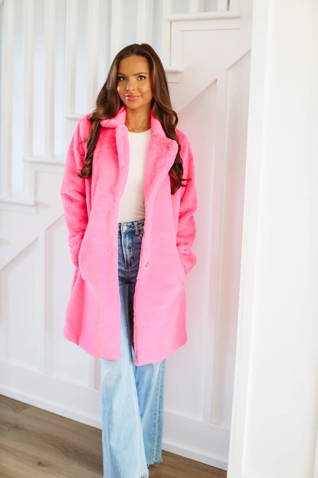 Always A Pink Girl Coat - Hot Pink | Hazel and Olive