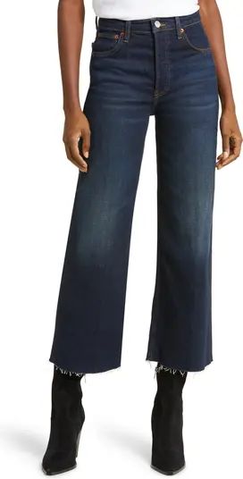 High Waist Crop Wide Leg Jeans | Nordstrom