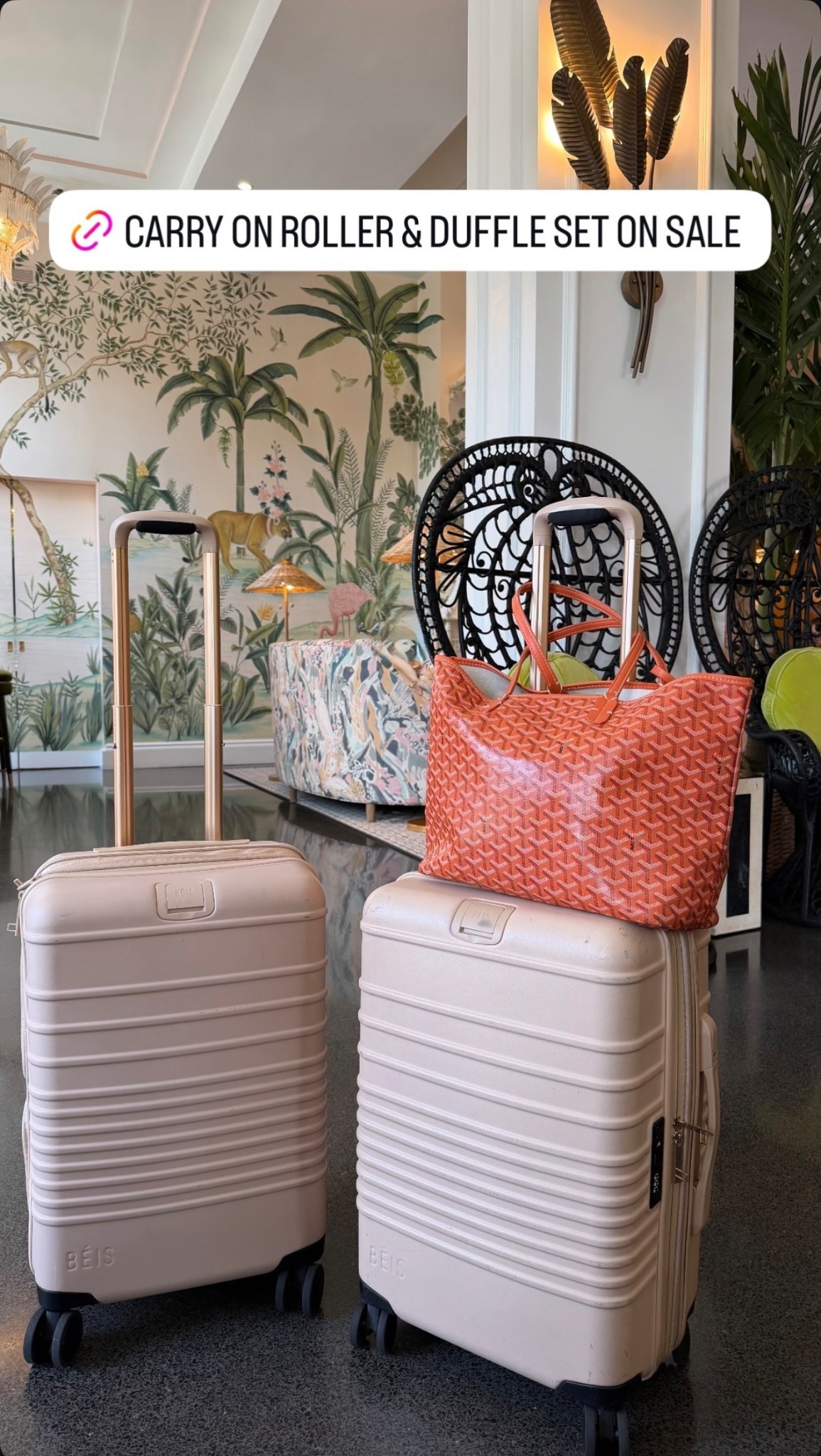 Beis Luggage on sale
Carryon Suitcase & Duffle set on sale 

#LTKTravel #LTKSaleAlert