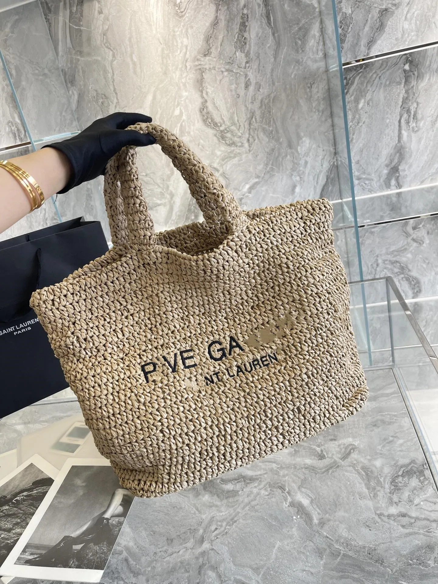 Lafite grass woven beach bag leisure bag. Lafite grass represents "love grass", which is tough an... | DHGate