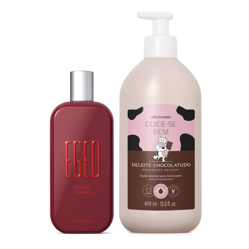 Combo Egeo Choc Hig Desodorante Colônia 90ml + Loção Corporal Cuide-se Bem Chocolatudo 400ml |... | oBoticario (BR)
