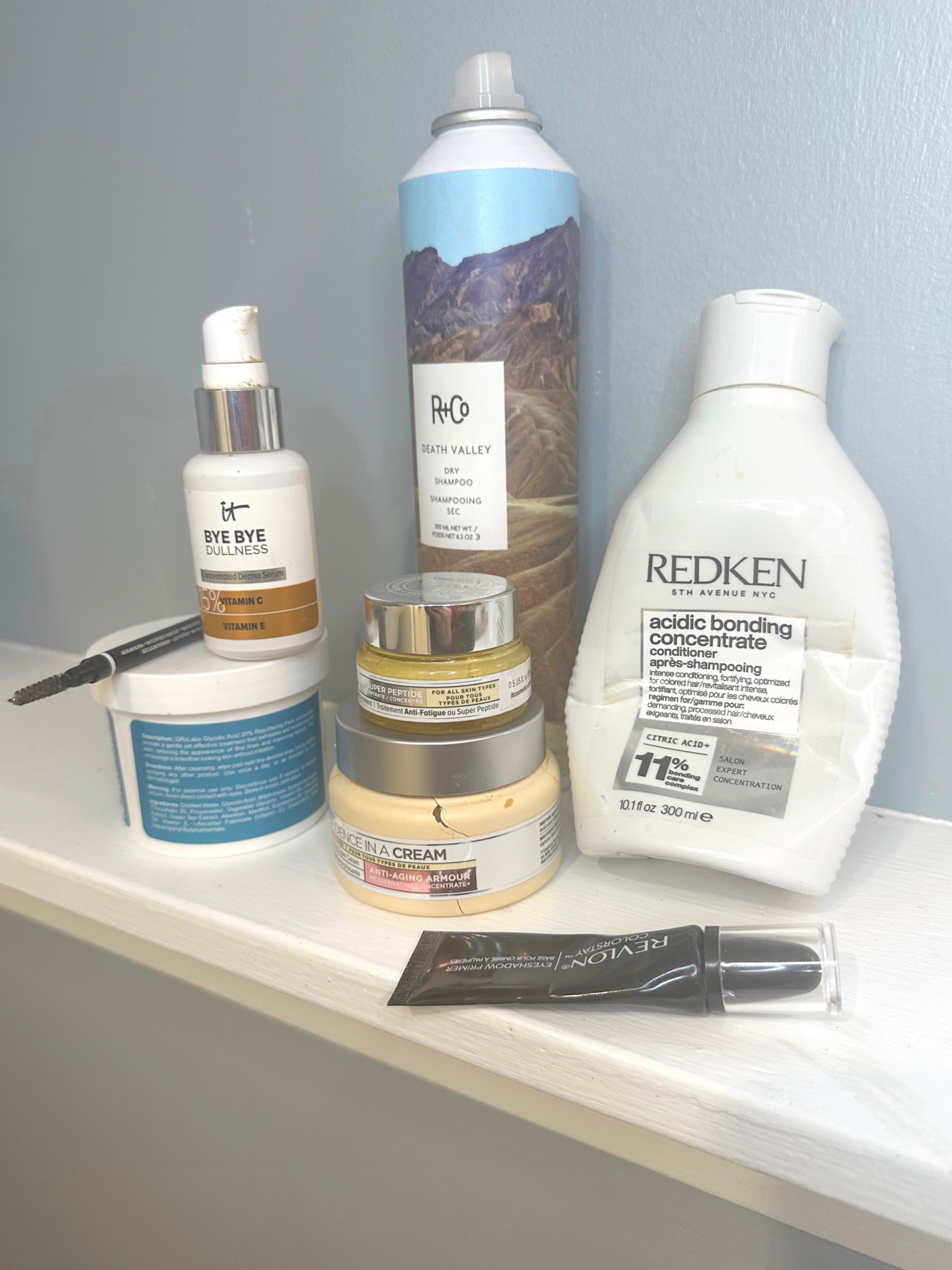 April beauty empties

1. death valley dry shampoo 2. redken acidic bonding concentrate 3. it cosmetics confidence in a cream 4 it cosmetics confidence in a cream eye cream 5. resurfacing pads 6. vitamin c serum 7. revlon eyeshadow primer 8. NYX eyebrow pencil



#LTKsalealert #LTKbeauty #LTKunder50